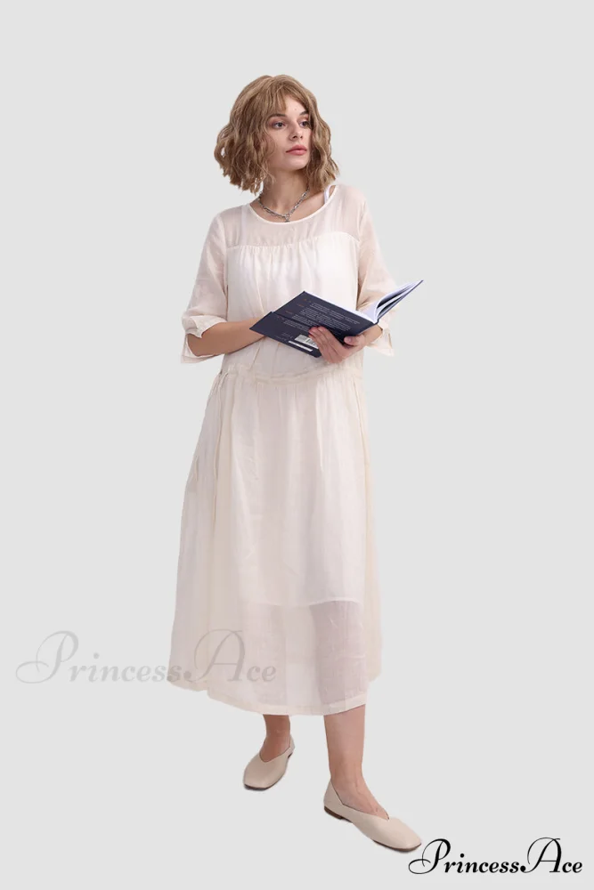 Ramona Dress in Ramie fabric - Image 7