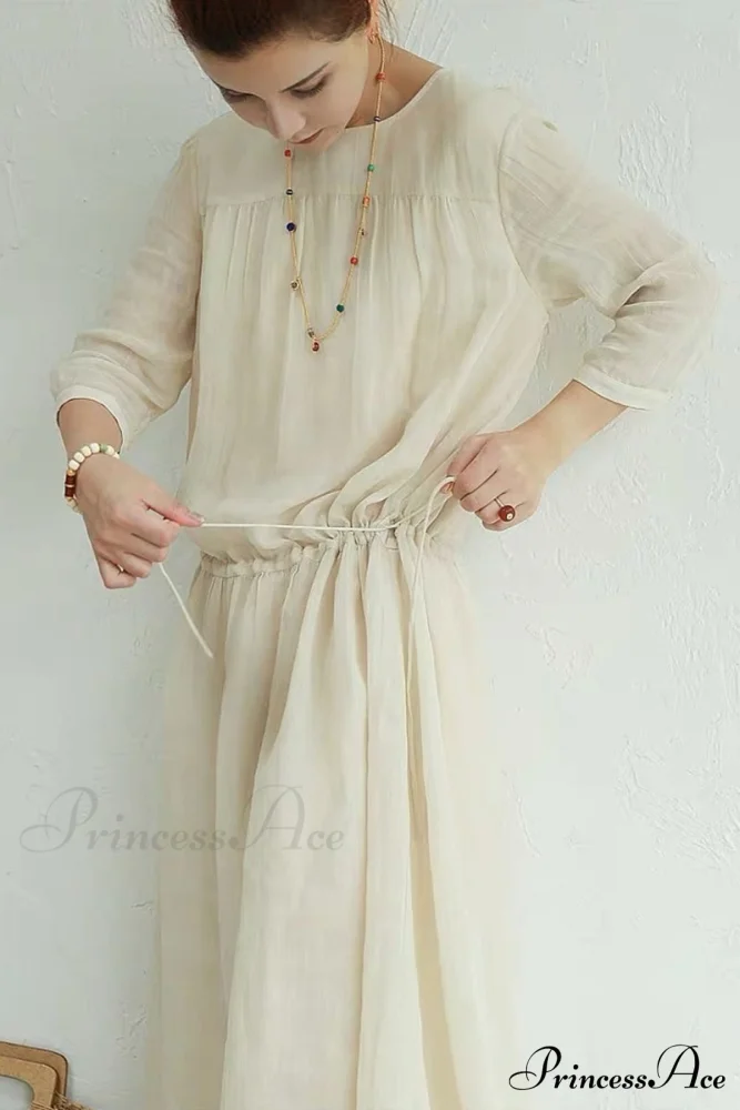 Ramona Dress in Ramie fabric - Image 8