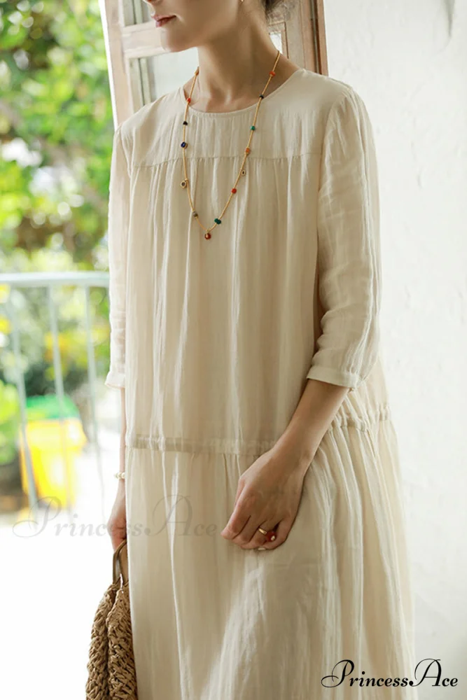 Ramona Dress in Ramie fabric - Image 9
