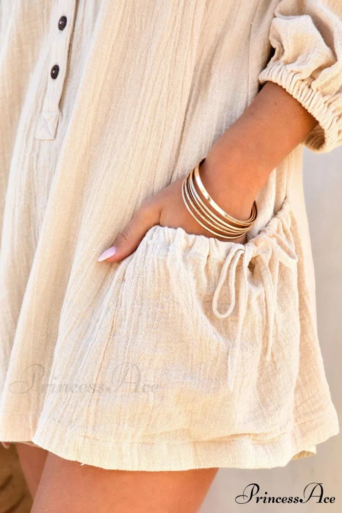 Solid Color Loose Rompers - Image 10