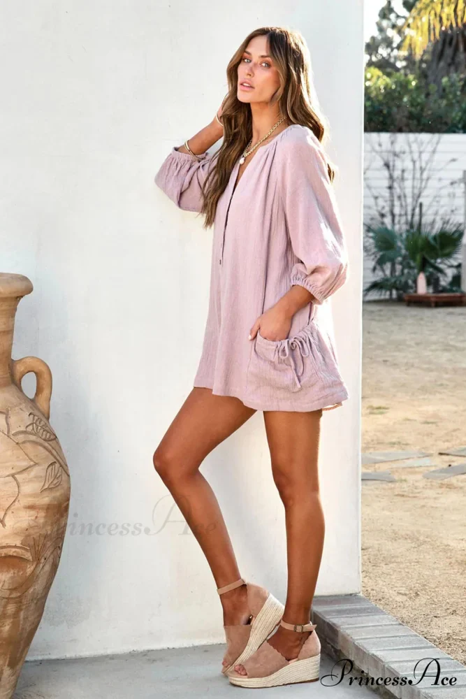 Solid Color Loose Rompers - Image 2