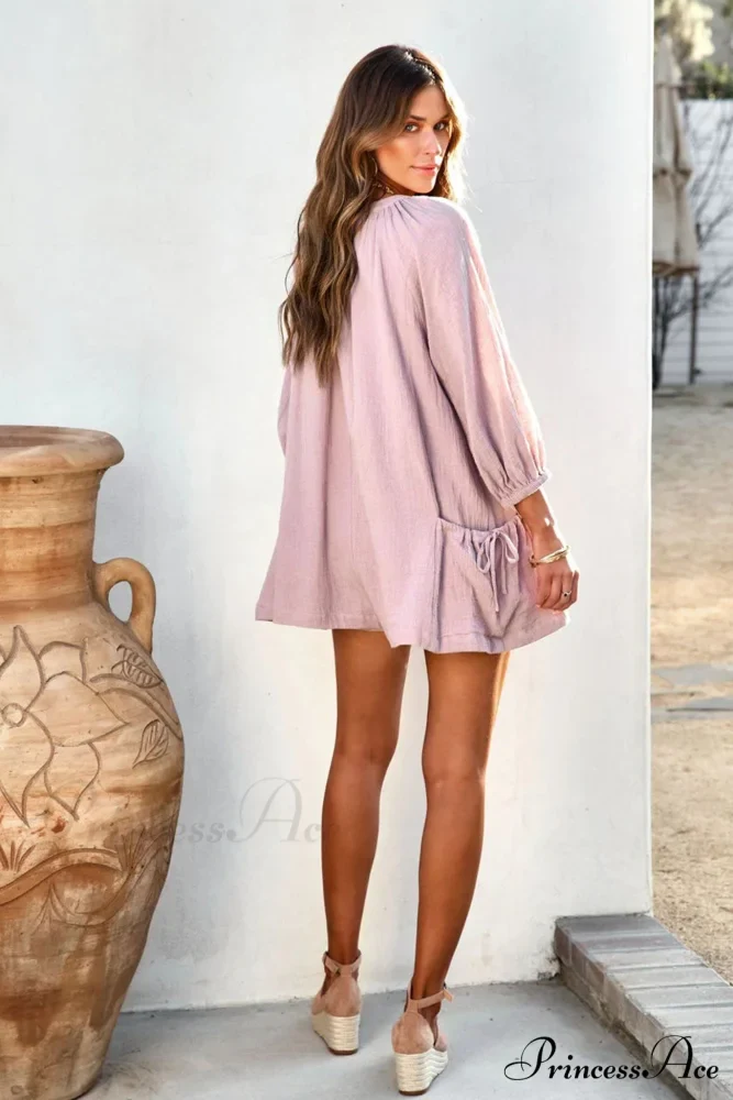 Solid Color Loose Rompers - Image 4