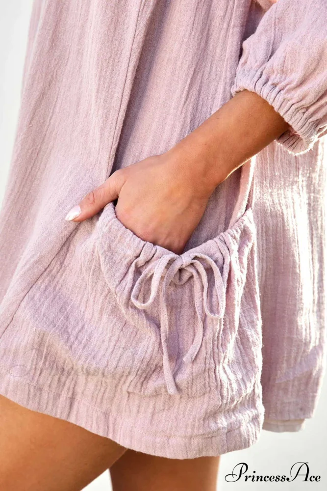 Solid Color Loose Rompers - Image 5
