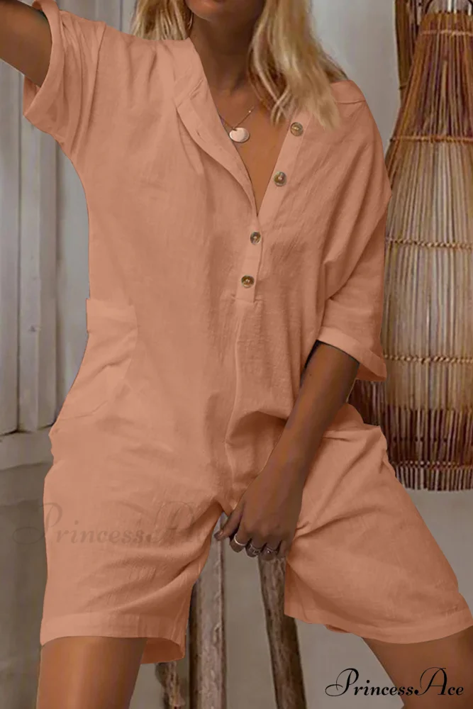 Pocketed Loose Rompers - Image 7