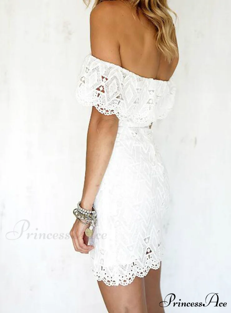 Off The Shoulder Women's Wedding Party Dress - Image 2