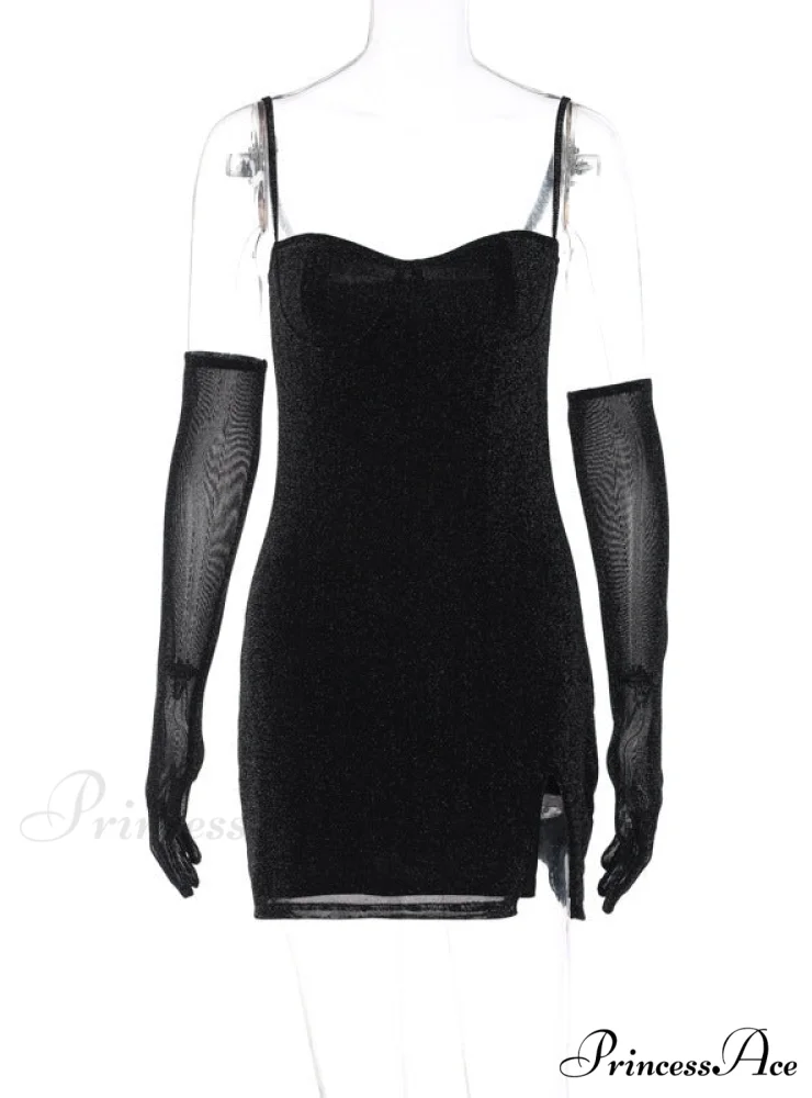 Silk Suspender Tight Dress in Bright Color - Image 4