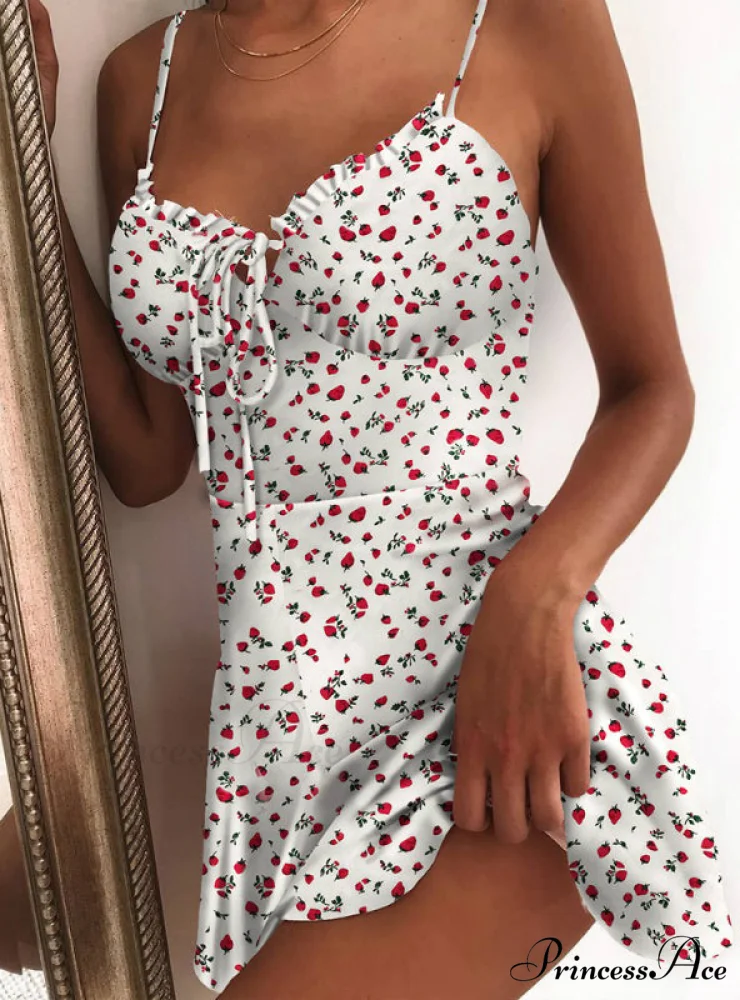 Sexy  Floral Spaghettl Strap Party Dress - Image 6