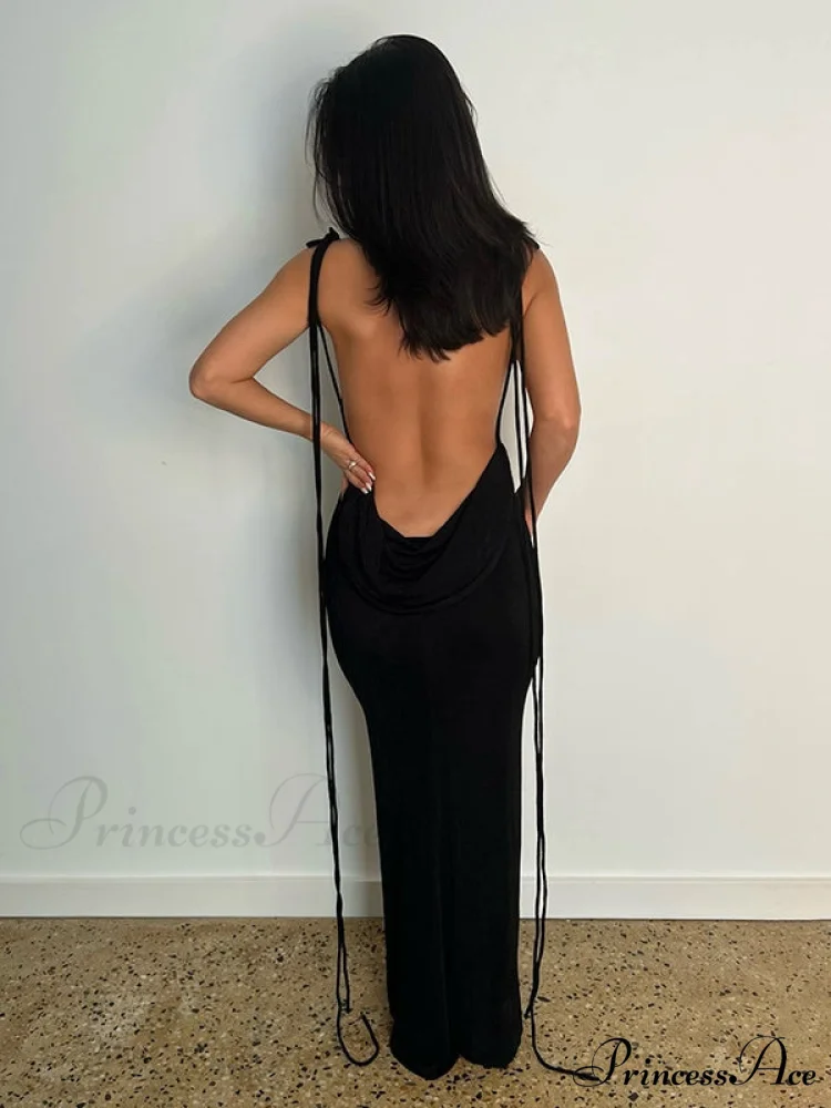 Lace-up Backless Dress - Image 6
