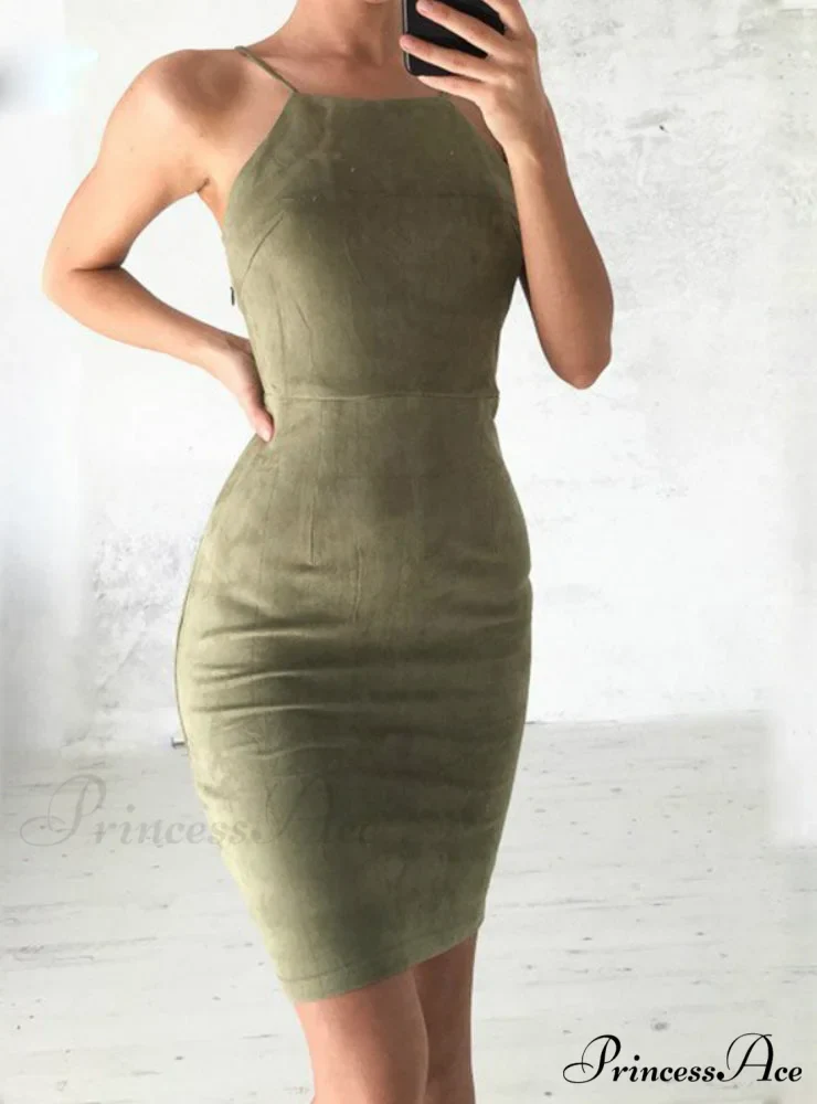 Slim Bodycon Club Wear Dress - Sleeveless - Image 2