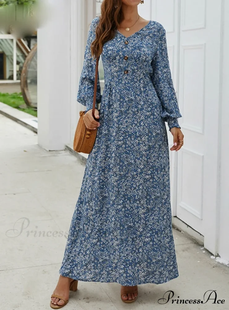 SPRING LONG ELEGANT RETRO BOHO DRESS - Image 2