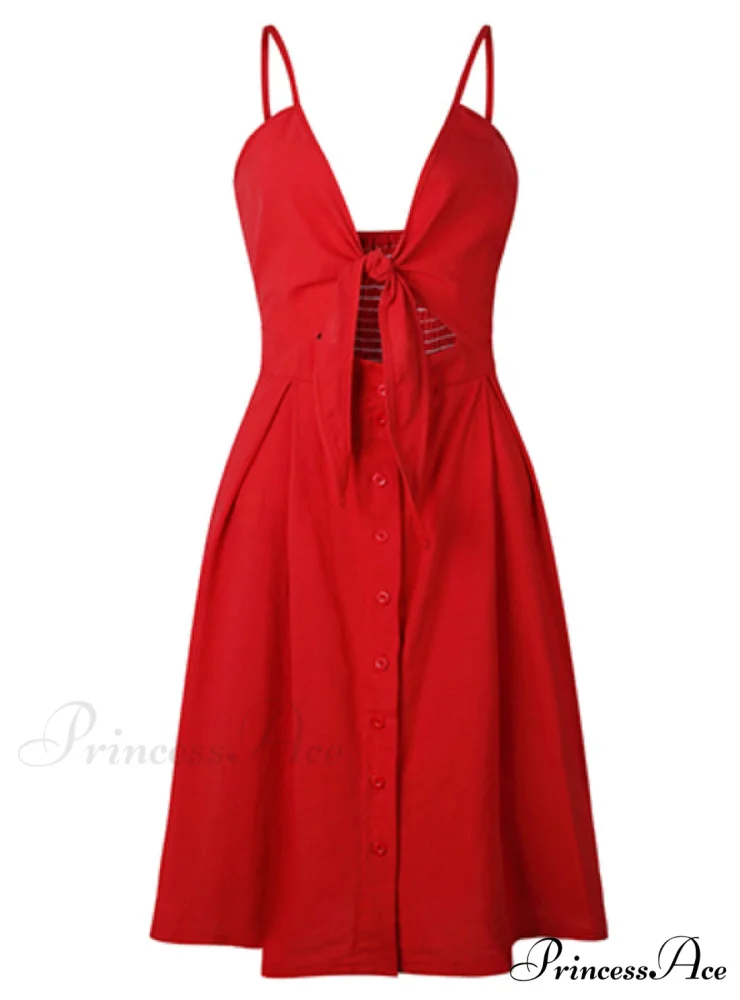 V Backless Midi Length Tunic Beach Dress - Image 6