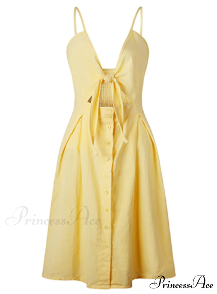 V Backless Midi Length Tunic Beach Dress - Image 8