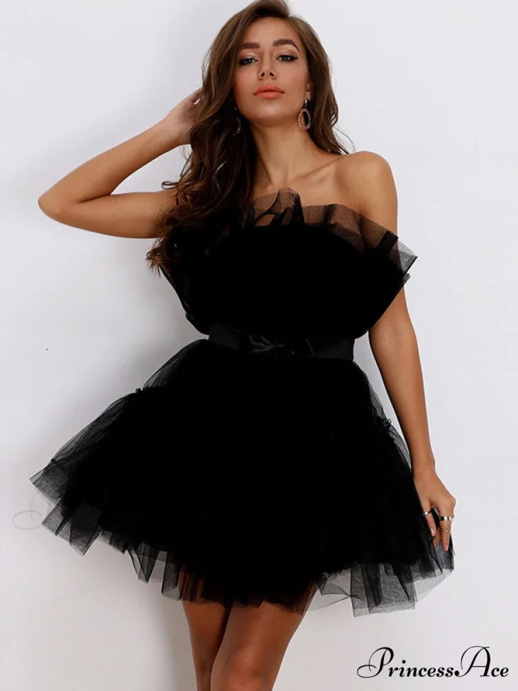 Sweet Women's Mini Party Dress - Hot Pink - Image 5