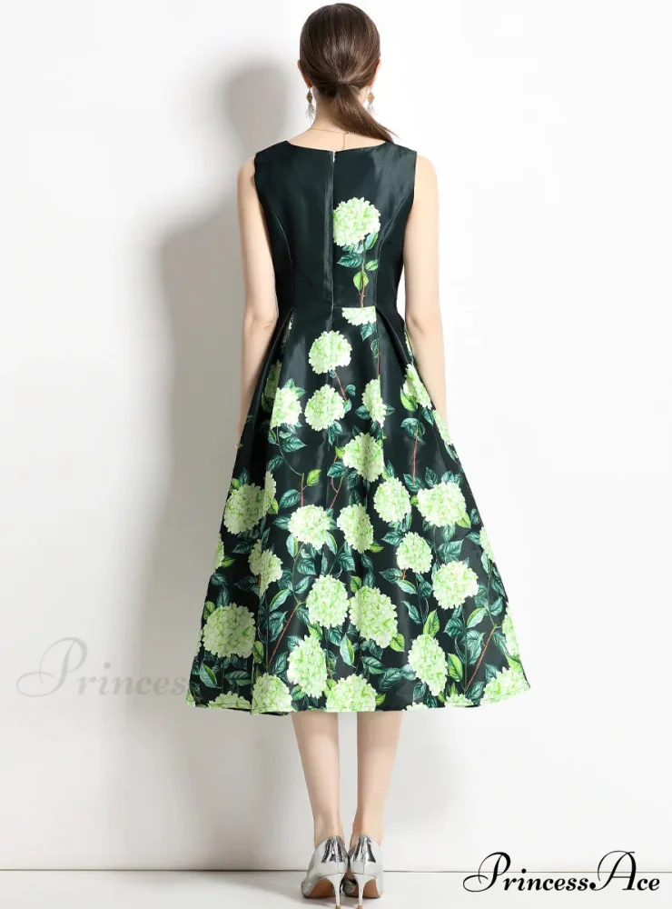 PRINTED SLEEVELESS DRESS FOR WOMEN - Image 3
