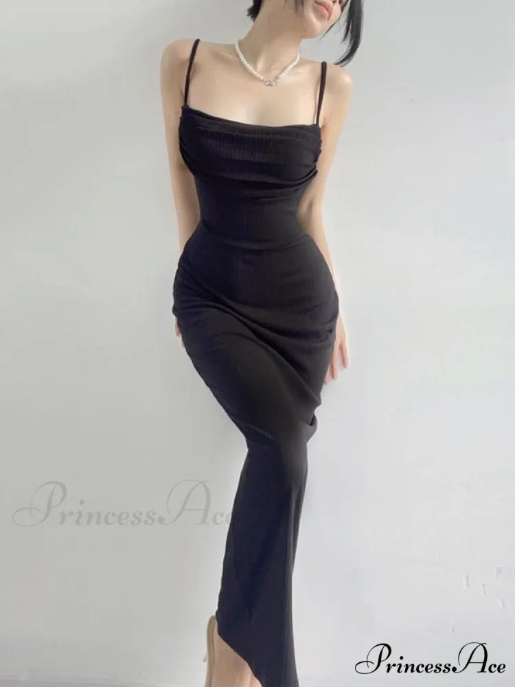 Black Backless Bodycon Dress - Image 6