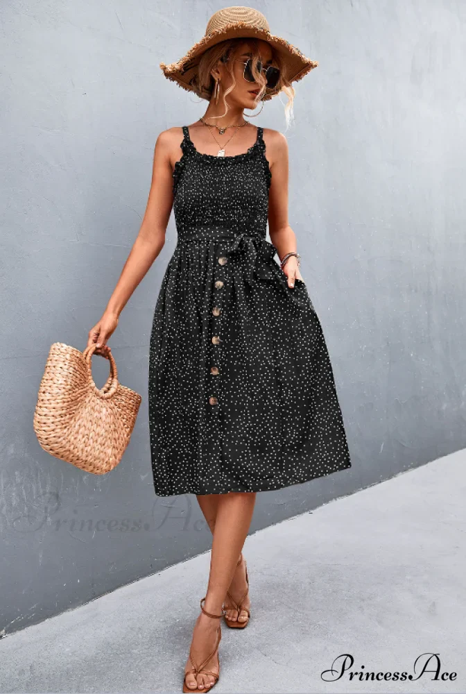 Polka-dot sling dress - Image 12