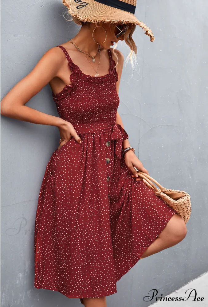 Polka-dot sling dress - Image 19