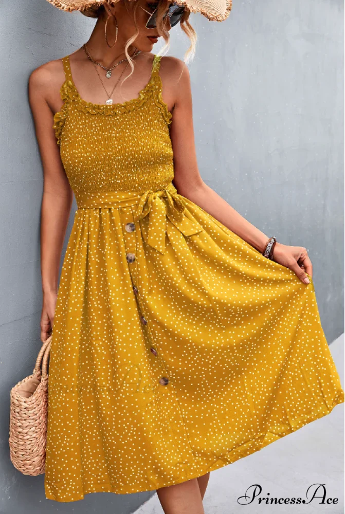 Polka-dot sling dress - Image 4