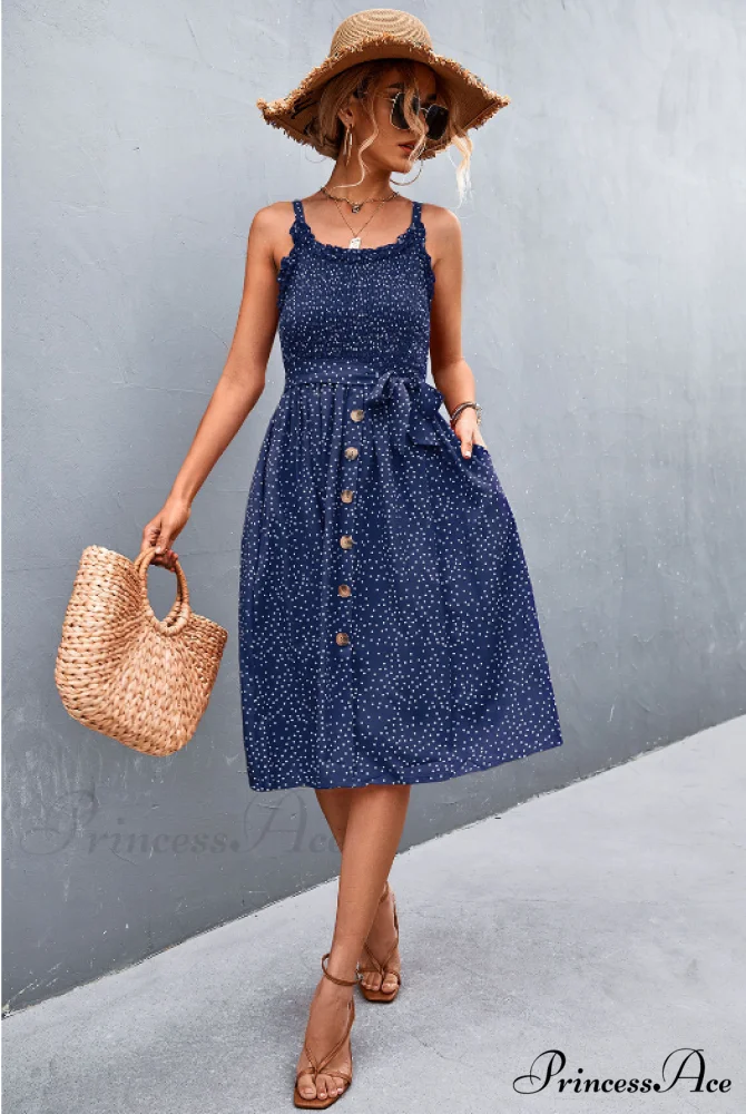 Polka-dot sling dress - Image 9