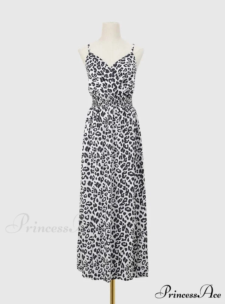 Leopard Print Summer Sling Dress - Image 4