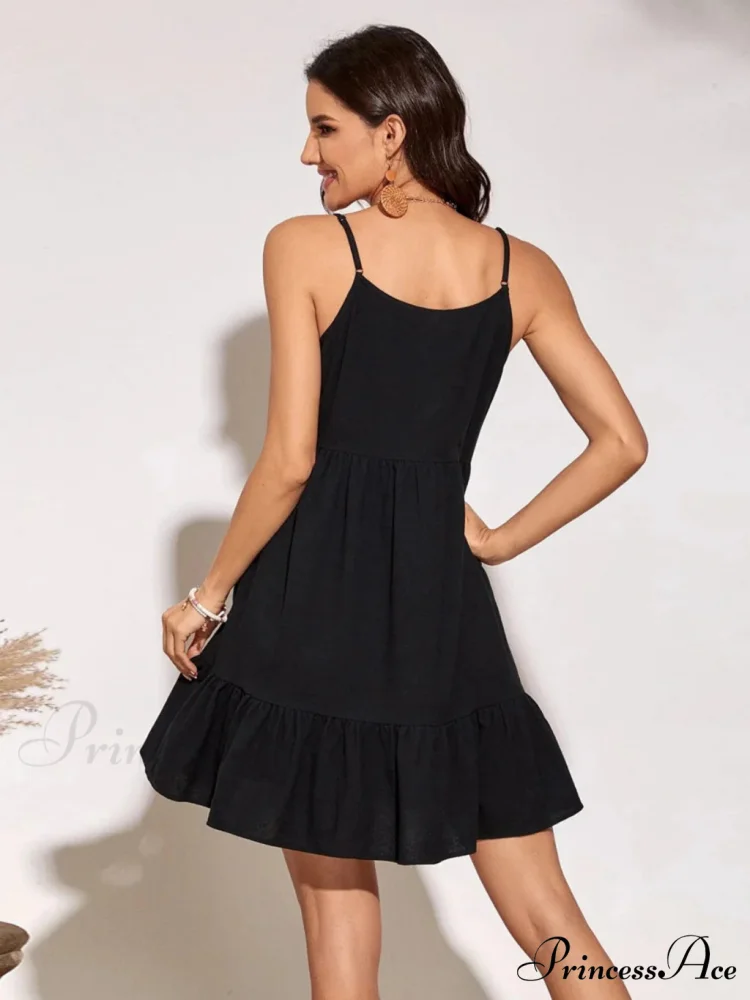 Open-Back Swing Suspender Dress - Image 3