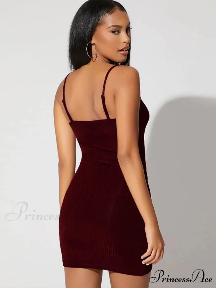 Casual Sling Dress with High Waist - Image 2