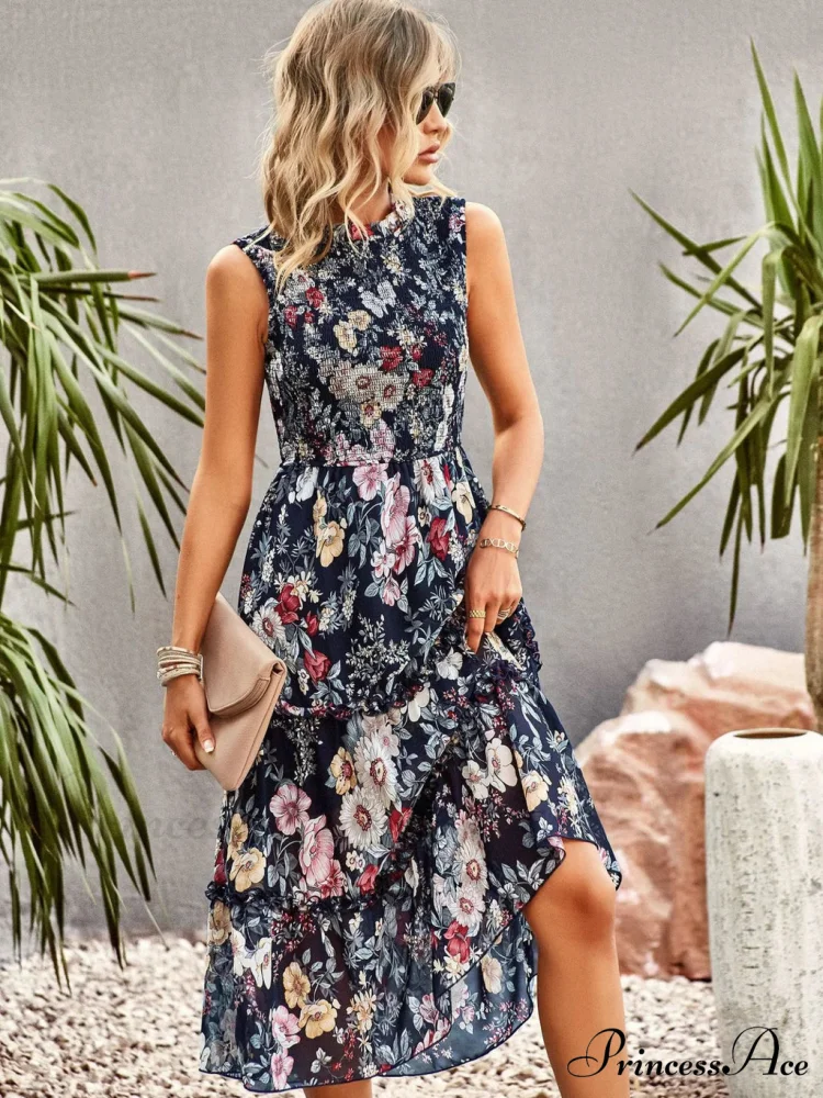 WOMEN PRINT SLEEVE DRESS - Image 3