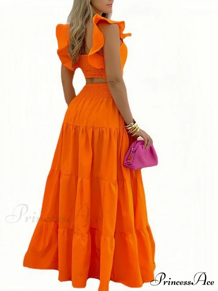 Mid Waist Swing Skirt and Career Two Piece Dress Suit - Image 2