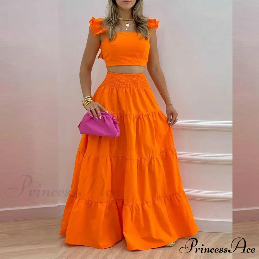 Mid Waist Swing Skirt and Career Two Piece Dress Suit - Image 3