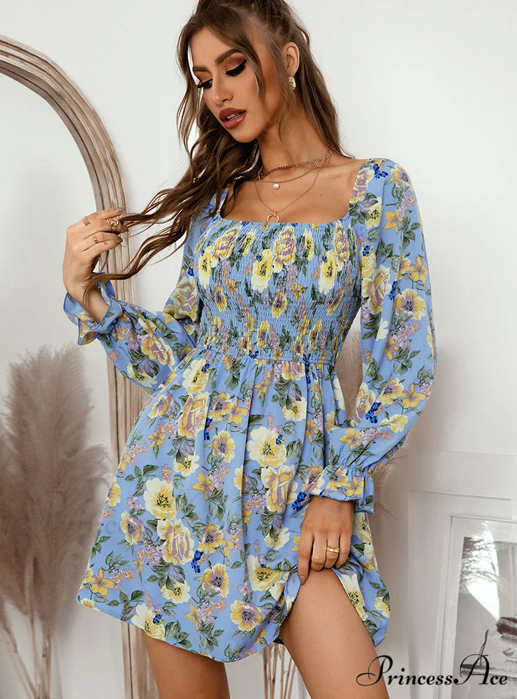 Leaf Print Sleeveless Midi Dress - Image 2