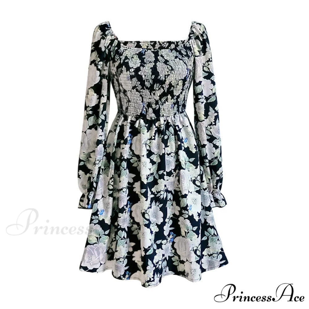 Leaf Print Sleeveless Midi Dress - Image 5