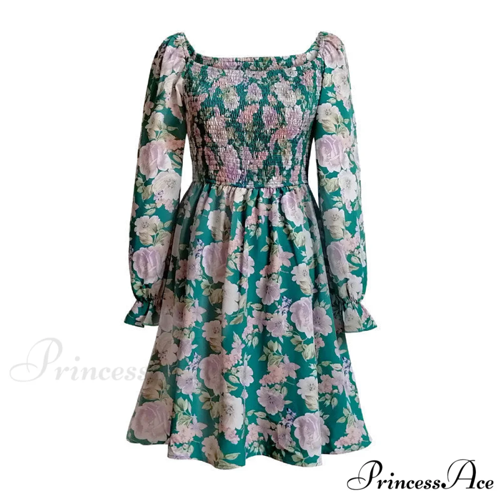 Leaf Print Sleeveless Midi Dress - Image 8