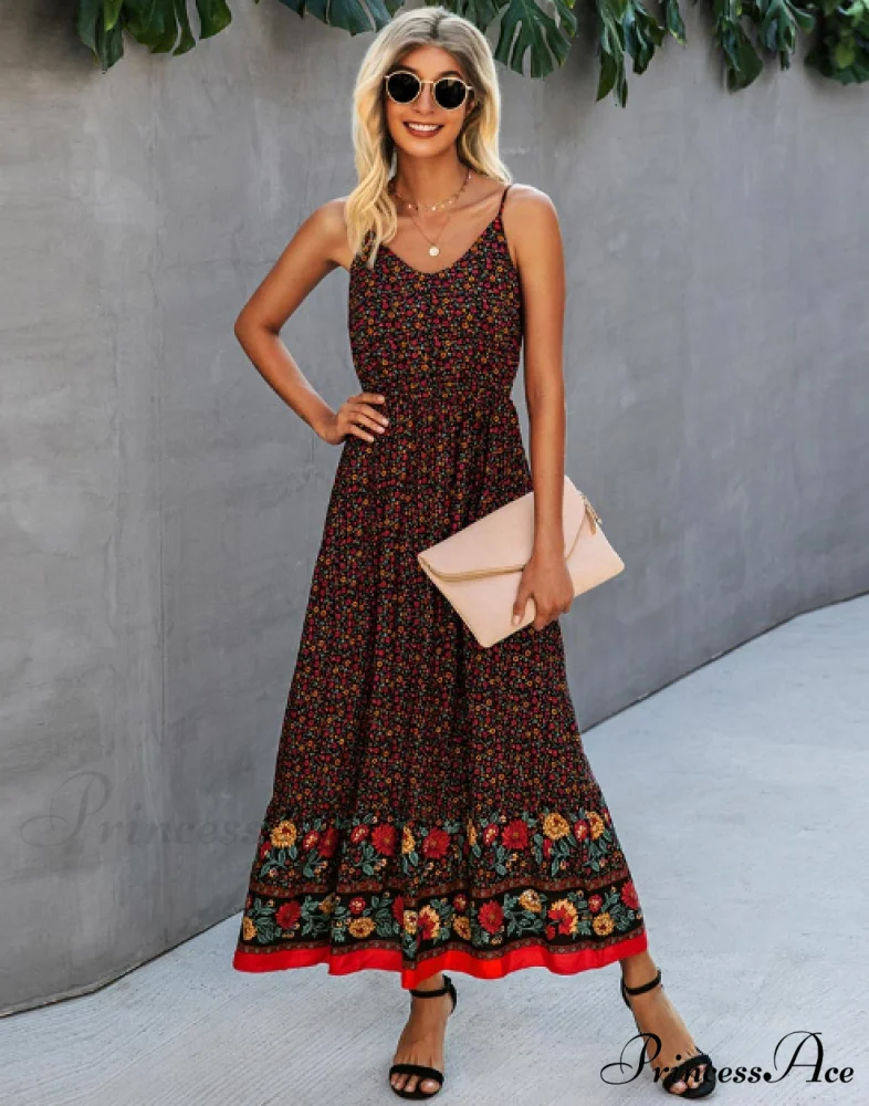 Women's Summer V-Neck Holiday Beach Dress - Image 5