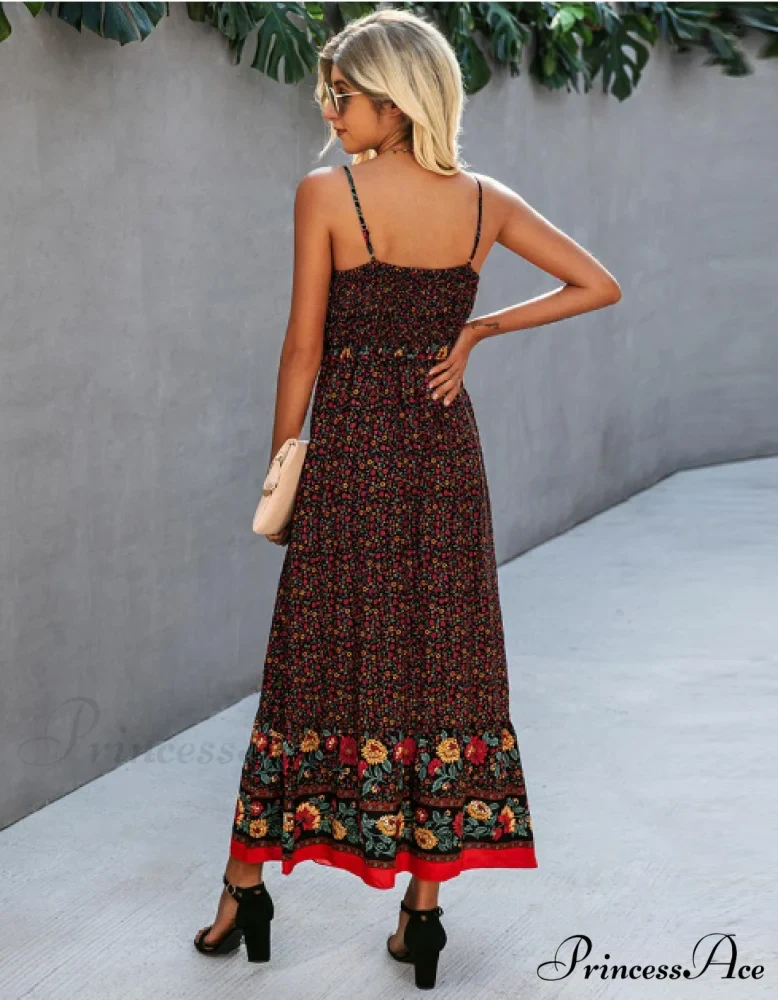 Women's Summer V-Neck Holiday Beach Dress - Image 6