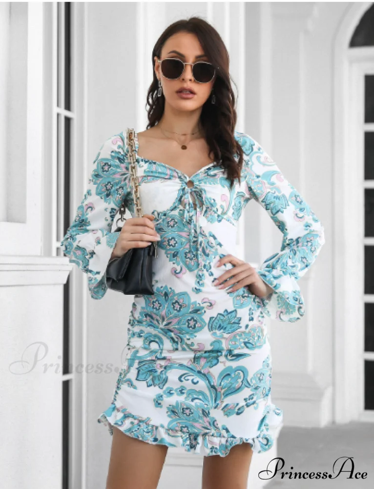 Ruffled Skirt with Printed Word Collar - Image 10