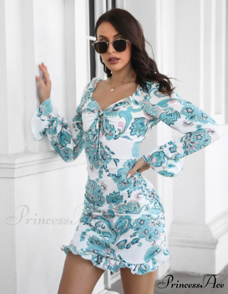 Ruffled Skirt with Printed Word Collar - Image 11