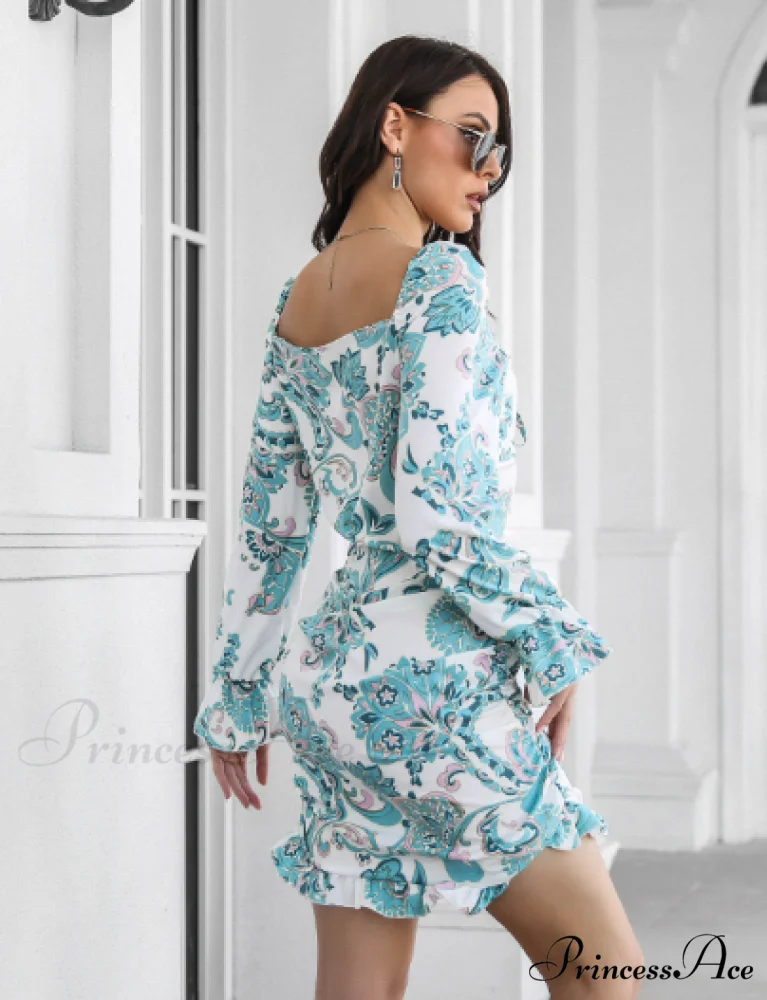 Ruffled Skirt with Printed Word Collar - Image 13