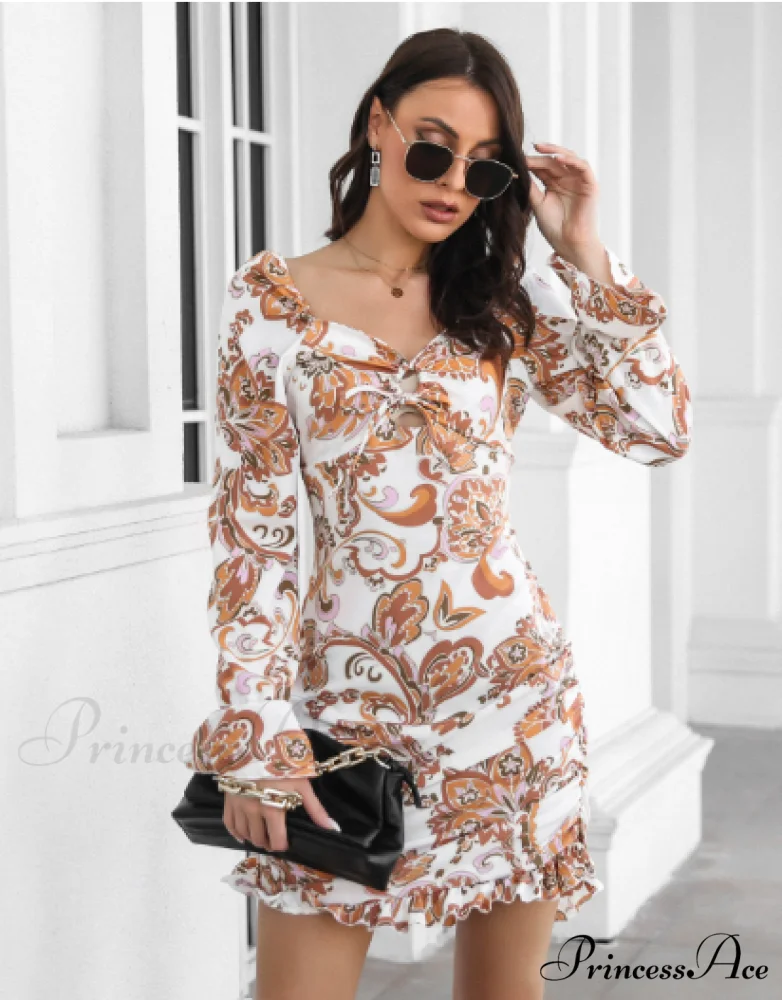 Ruffled Skirt with Printed Word Collar - Image 2