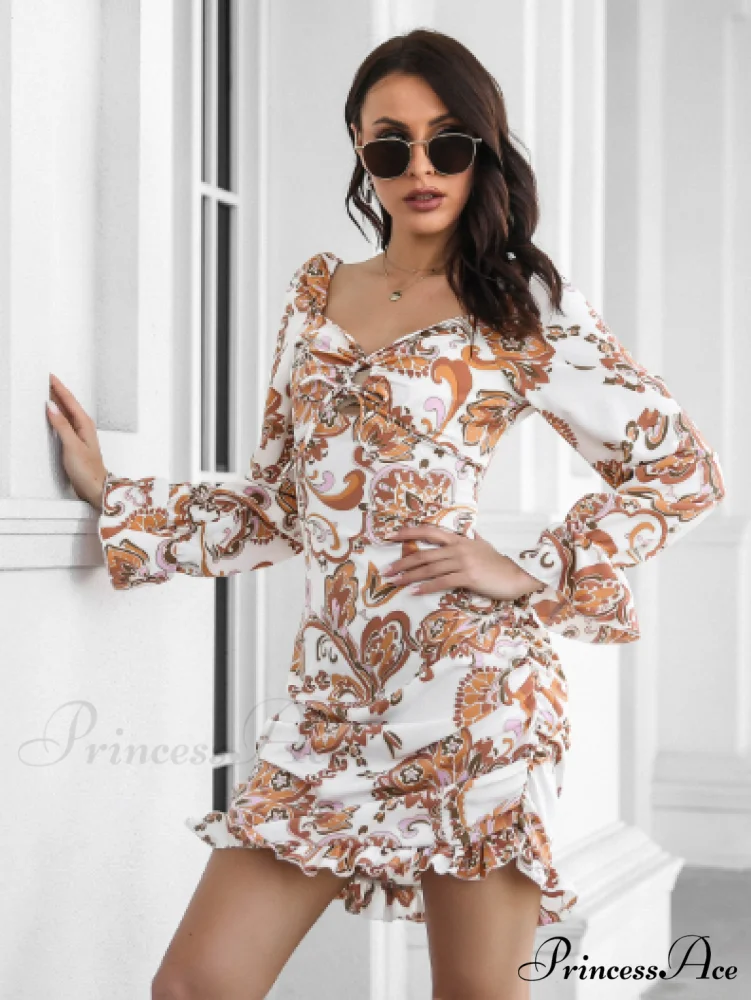 Ruffled Skirt with Printed Word Collar - Image 3