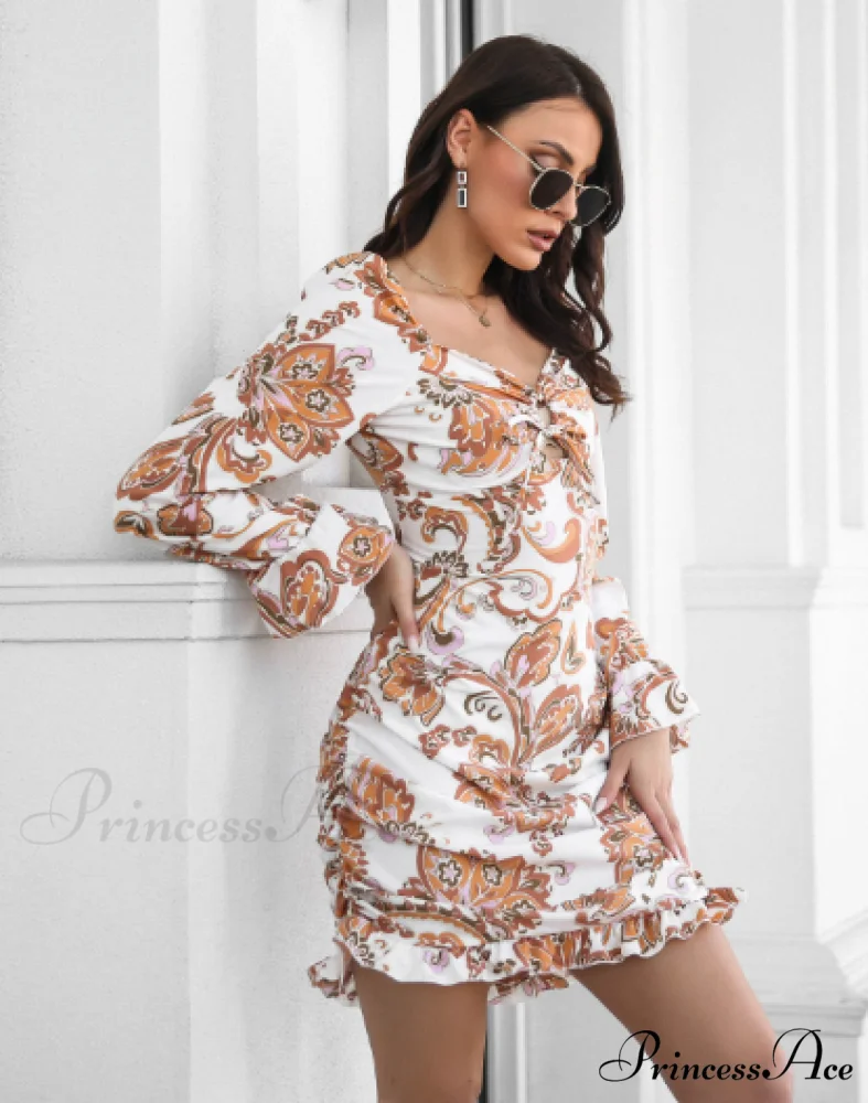 Ruffled Skirt with Printed Word Collar - Image 5