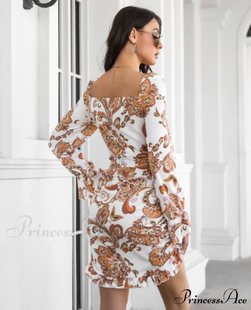Ruffled Skirt with Printed Word Collar - Image 6