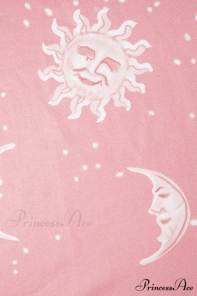 Pink Abstract Print Flares Pants - Image 9