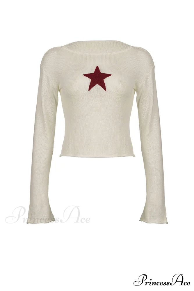 Pentagram Jacquard Crimping Jumper - Image 4
