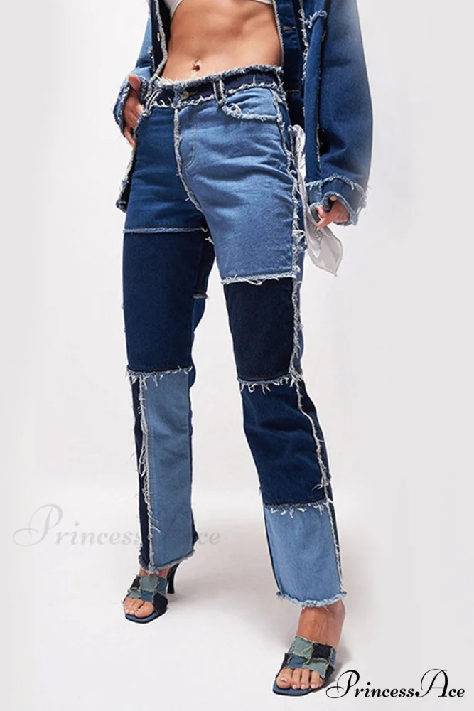 Straight-leg Jeans with Panels - Image 3