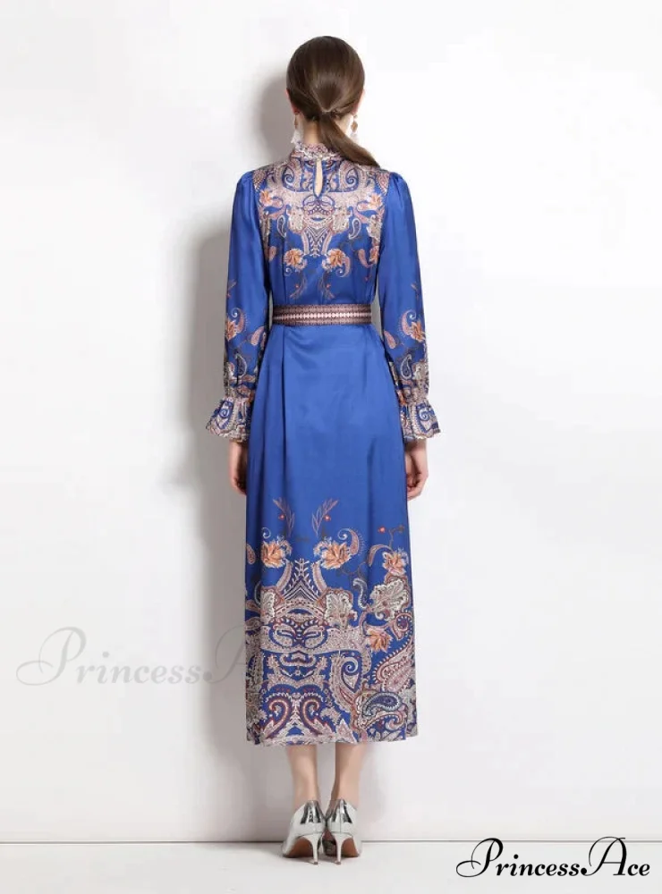 Retro Palace Horn Sleeve Dress - Image 6
