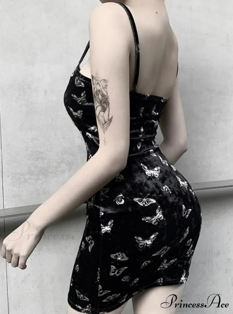 Backless Off Shoulder Dress with Spaghetti Straps - Image 4
