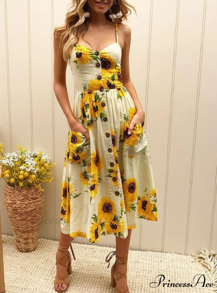 Floral Dot Long Boho Bohemian Women Strap Printed - Image 4