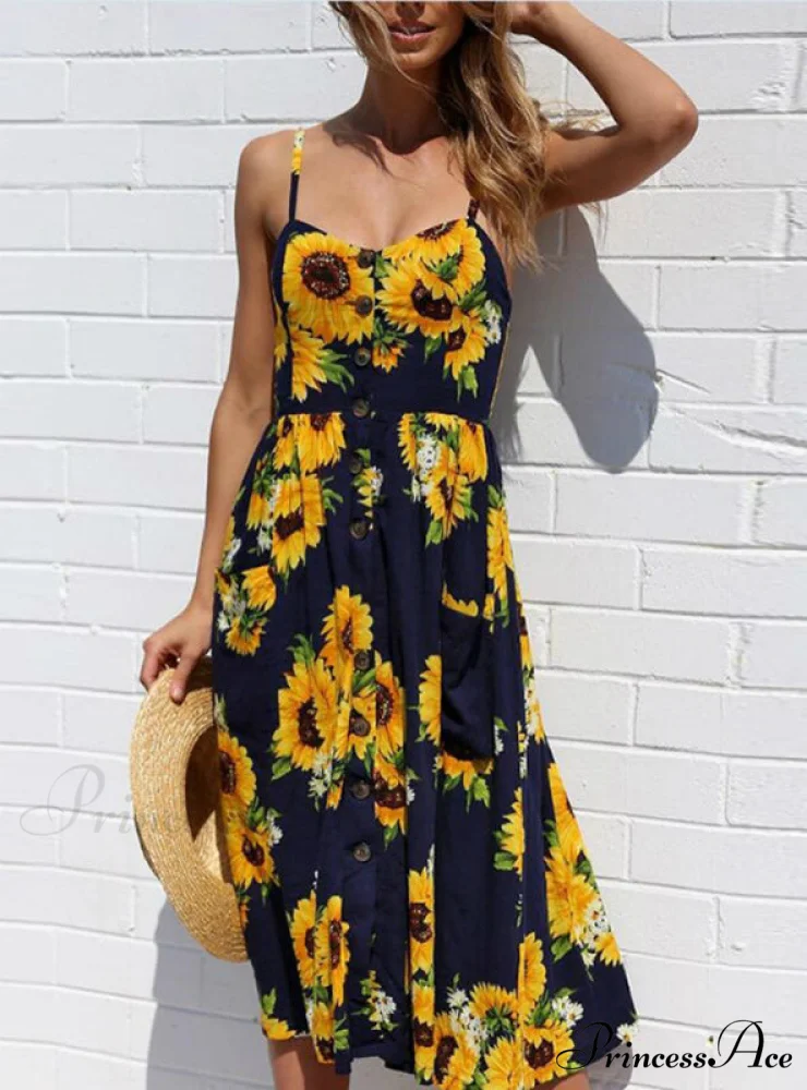 Floral Dot Long Boho Bohemian Women Strap Printed - Image 5