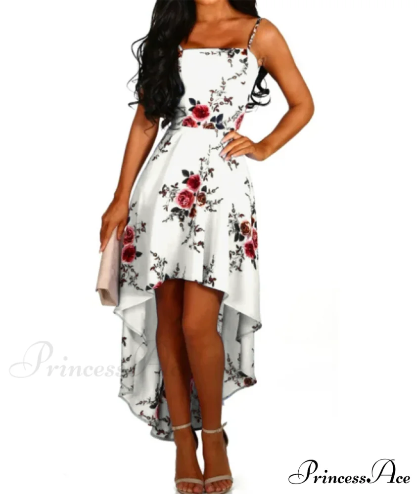 Elegant Backless Floral Cami Dress - Image 4