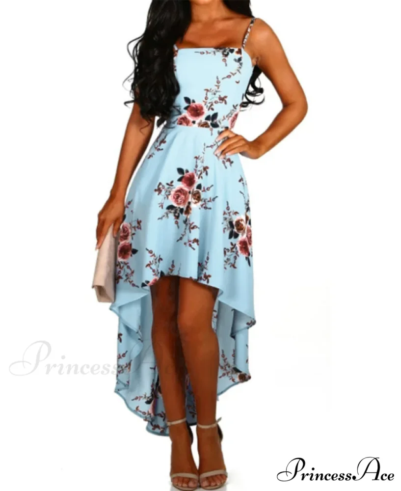 Elegant Backless Floral Cami Dress - Image 6